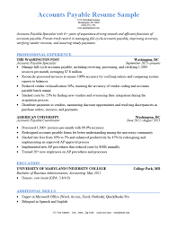 The best resume sample for your job application. Accounts Payable Resume Free Sample Resume Genius