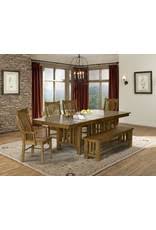Laurelhurst dining collection is for the purist in us who appreciates american heritage mission styled furniture. A America Laurelhurst Rustic Oak Trestle Dining Table Lau Ro 6 32 0 Furnish This