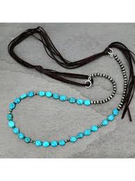 Blue Tortoise Ladies 44 Turqoise Natural Stone Necklace
