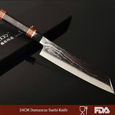 Perbedaannya ada pada material stainless steel yang dipakai tidak lebih tipis sehingga menghasilkan bobot pisau yang ringan. 24 Cm Profesional Kiritsuke Pisau Dapur Jepang Vg10 Baja Damaskus Pisau Sushi Sashimi Memotong Ikan Ebony Menangani 2 1 G Chef Knife Salmon Knifeslicing Knife Aliexpress