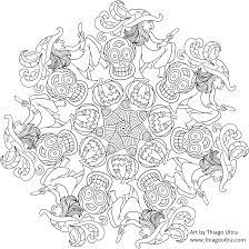 Printable plants vs zombies coloring page for halloween. Free Coloring Page Halloween Mandala Mandala Do Halloween Thiago Ultra