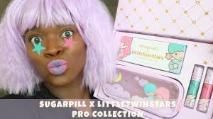 Catch a shooting star with the little twin stars to the world of hello sanrio! New Limited Edition Sugarpill X Little Twin Stars Pro Collection Unboxing Youtube