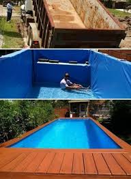 30 Casual Shipping Container Swiming Pool Design Ideas Diy Swimming Pool Backyard Pool Diy Pool