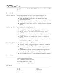 assistant nurse manager resume examples