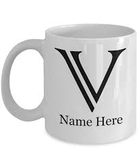 Learn about the missing letters. Letter V Colonna Mt Font Name Mug Brother Gifts Alphabet Mug Letter Mug Coffee Lovers Custom Gift 11oz And 15oz White Mug