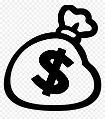 White satin money bag, bridal wedding money bag with crystals. Money Bag Clipart Png Png Download Clipart Money Bag Png Transparent Png Vhv