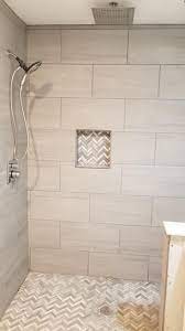 Home Decorators Collection Nova Falls Gray 12 In X 24 In Porcelain Floor And Wall Tile 15 6 Sq Ft Case Np101224hd1p6 The Home Depot In 2021 Beautiful Bathroom Decor Bathrooms Remodel Bathroom Remodel Designs
