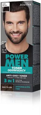 Joanna JOANNA Power Men Toner odsiwiający 02 Dark brown 80 g