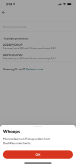 How Do I Get The Ddpickup20 Promo Code To Work Doordash