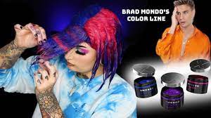 Brad mondo is not someone who wants to blend in. Trying Xmondo Color Split Dye Purple Pink And Blue Youtube
