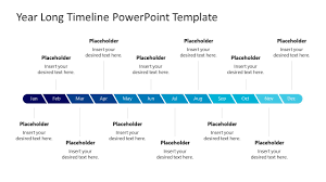 Year Long Timeline PowerPoint Template