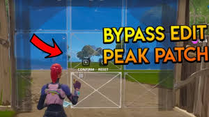 Release your finger, then tap make key photo. Fortnite Bypass Edit Peak Patch See Through Walls After Patch Fortnite Battle Royale Youtube
