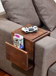 Multifunctional Couch Arm Table Wood Arm Rest Tray Couch Etsy Couch Arm Table Wood Arms Wood Projects