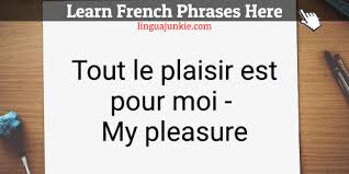 My Pleasure In French Family Magazine