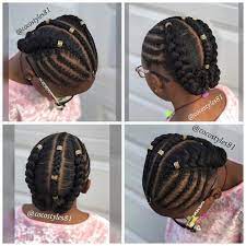 12 Easy Winter Protective Natural Frisuren Fur Kinder Frisuren Kinder Natural Prote Kids Braided Hairstyles Natural Hair Styles Natural Hairstyles For Kids