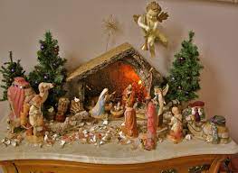 It's christmas…and i'm really excited, and i wanted to share some christmas scenes from our home. Complete Creche Nativity Christmas Decoration Set Or Jesus Stuff C Christmas Decorations For The Home Christmas Table Decorations Table Decorations
