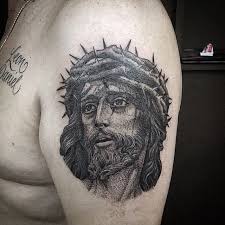 These black jesus art prints and gifts are perfect for churches, faith based community organizations, and homeowners seeking to create a more spiritual environment for their family. Beautiful Black And Grey Jesus Tattoos Tattoodo