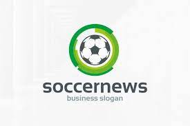 Isolated blue football channel vector sign symbol can be use for web Soccer News Logo Template Logo Templates Soccer News Soccer Logo