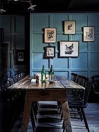 Pantone Niagara Concepts And Colorways Dining Room Blue Dark Blue Dining Room Dining Room Walls