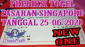 Prediksi Togel Singapore 25 Juni 2020 Youtube