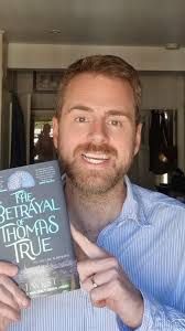 Author AJ West promoting his new book The Betrayal of Thomas True and his  upcoming event at Yeovil Literary Festival 2024.
