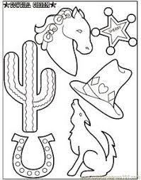 Cowboy Color Page Coloring Pages For Kids Miscellaneous Coloring Pages Printable Coloring Pages Color Pag Wild West Crafts Western Crafts Cowboy Crafts