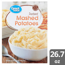 While the potatoes are boiling, mash the . Great Value Instant Mashed Potatoes 26 7 Oz Walmart Com Walmart Com