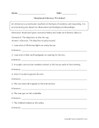 2nd grade math salamanders contains all the free math worksheets, math games and resources you will need for children working at a 2nd grade level. Inference Worksheets Situational Worksheet Book Extraordinary Making Inferencesle Choice Photo Ideas Samsfriedchickenanddonuts