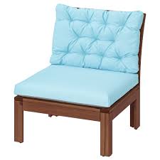 Applaro Sessel Aussen Braun Las Kuddarna Hellblau Ikea Osterreich In 2020 Outdoor Seat Pads Ikea Outdoor Seat Cushions