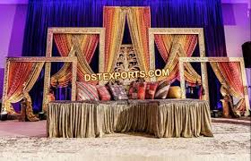 Our portfolio includes mandaps and aisle accessories, spectacular venue and foyer decorations, impressive flower arrangements, an exclusive range of uniquely designed backdrops, an array of lighting schemes and outstanding table decorations. Asian Wedding Mehandi Stage Decoration Stylish Mehandi Stage Photo Frames Setup Exporter From Patiala