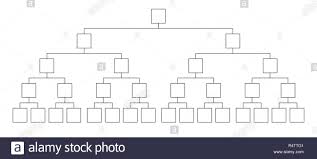 Fighting Tournament Bracket Empty Contest Chart Template