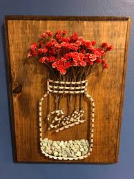 Flower Ball Jar String Art Etsy Singapore