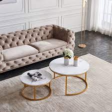 Emerald home chandler rustic wood end coffee table. 31 5 Modern Nesting Coffee Table Set With Wooden Tabletop Gold