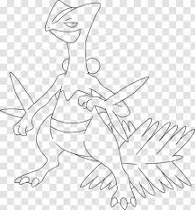 Pokemon swampert coloring pages download and print for free template. Pokemon Emerald Sceptile Coloring Book Swampert Black Treecko Transparent Png