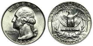 1935 S Washington Silver Quarter Coin Value Prices Photos