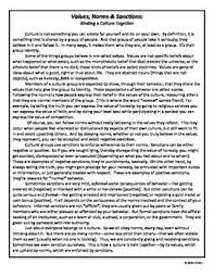 Sociology Or Psychology Values And Norms Activity Package Psychology Sociology Sociology Courses