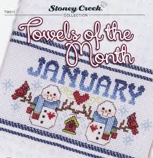 There are several ranges of terry towels specifically designed for stitching. Towels Of The Month January Snowmen And Cardinals Counted Cross Stitch Pattern