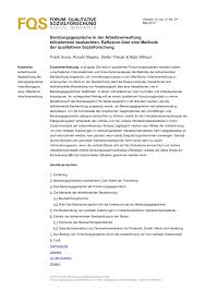 Dieser ist dazu verpflichtet, sie ihnen bei beendigung des beschäftigungsverhältnisses. Pdf Observing Job Placement Interviews In German Public Employment Services Reflections On A Qualitative Research Method