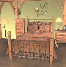All rustic iron beds are made from exceptional materials that give them. Rustic Headboards Queen Size Rustic Sassafras Bed Frame And Headboard Black Forest Decor