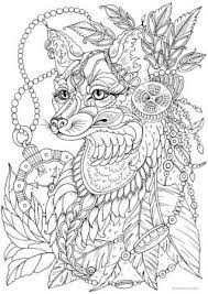 fantasy fox coloriage renard chouette mandala animaux de bel