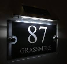 Requests for house number assignments must be made, in writing, by the owner of the property or their legal representative. House Number Personalised Modern House Signs Plaques Door Numbers 1 9999 Street Name Solar Light Led Door Sign Door Plates Aliexpress