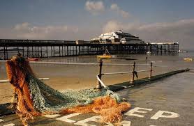 This channel is run in. Morecambe Central Pier National Piers Society