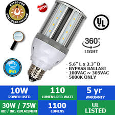Led Corn Bulbs Commercial Grade High Lumen 110v To 277v 10 To 200 Watt