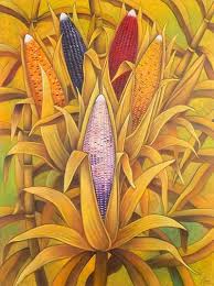Colors Of Corn Painting Corn Painting Art