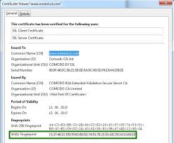 I Can See Sha 1 Fingerprint Thumbprint On My Certificate Is My Certificate Actually Sha 2 Ssl Certificates Namecheap Com