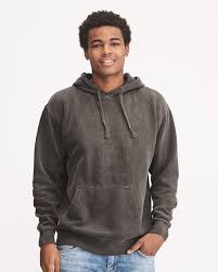 Single needle left chest pocket with double needle hem. Comfort Colors 1567 Garment Dyed Hooded Pullover Sweatshirt 27 00 Sweatshirts