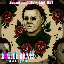 Seamless Print Michael Myers
