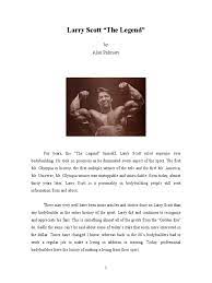 A site where the 1960's golden era of bodybuilding remains alive and well. Larry Scott Article