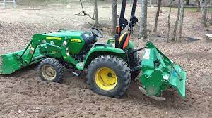 The tiller has not been used since 2011, and was functioning at that time. John Deere 3032e With Lmc Rt 5 Rototiller Attachment Youtube