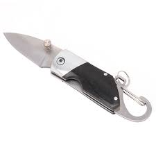 Noir Mini Couteau Pliant Camping En Plein Air Survie Ebene Poignee Porte Cle Poche Knife Survival Gadgets Folding Knives